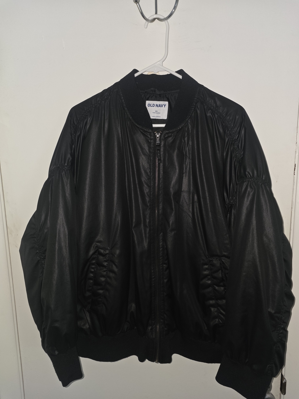 Old Navy Black Lightweight Bomber Jacket